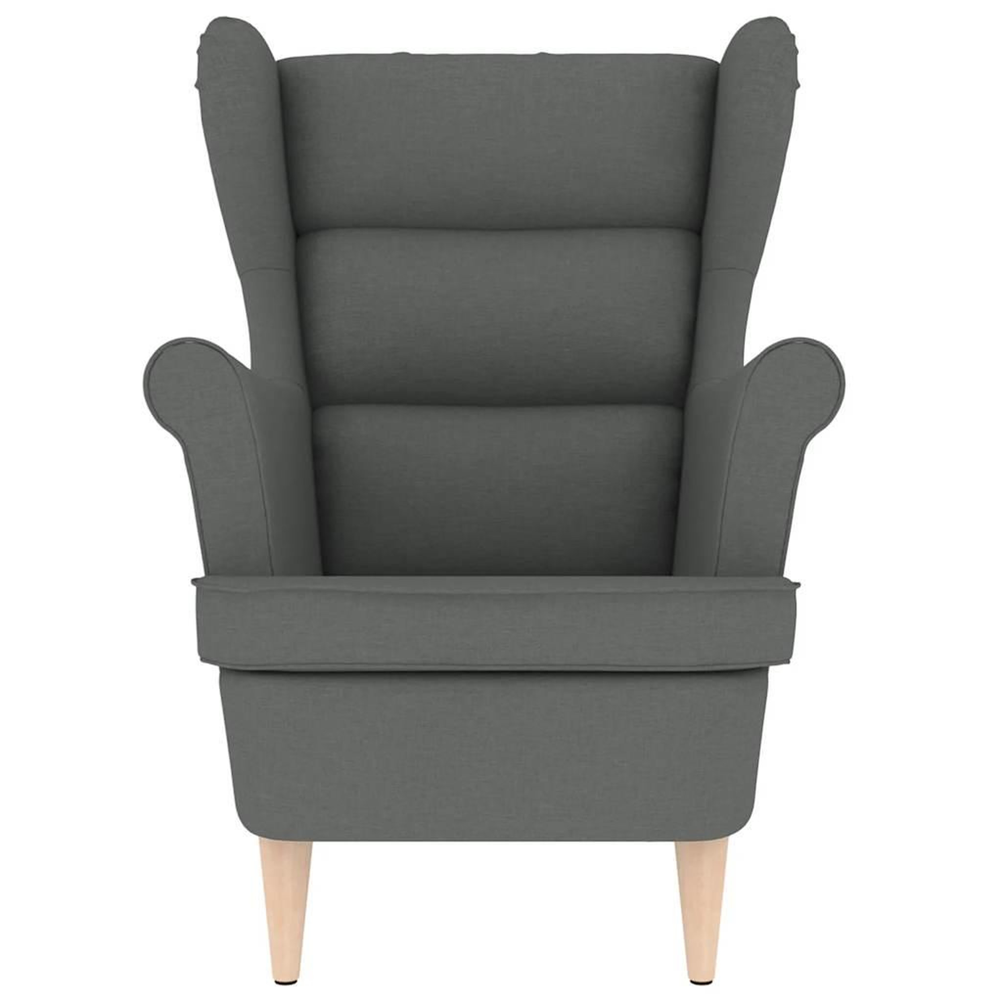 Voir la diapositive 4 : VIDAXL Fauteuil gris fonce 74x84x100 cm tissu