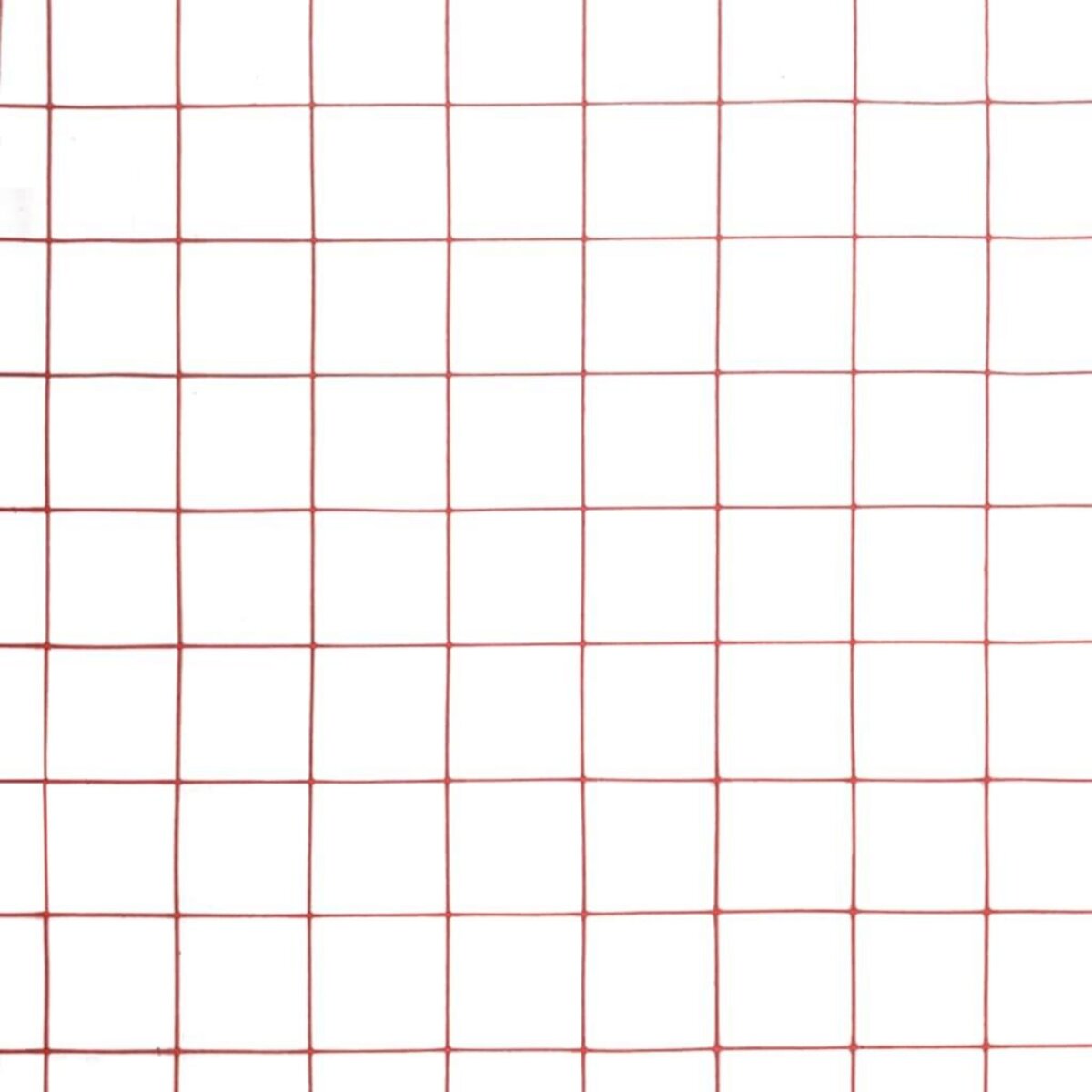 VIDAXL Grillage Acier avec revetement en PVC 10x0,5 m Rouge