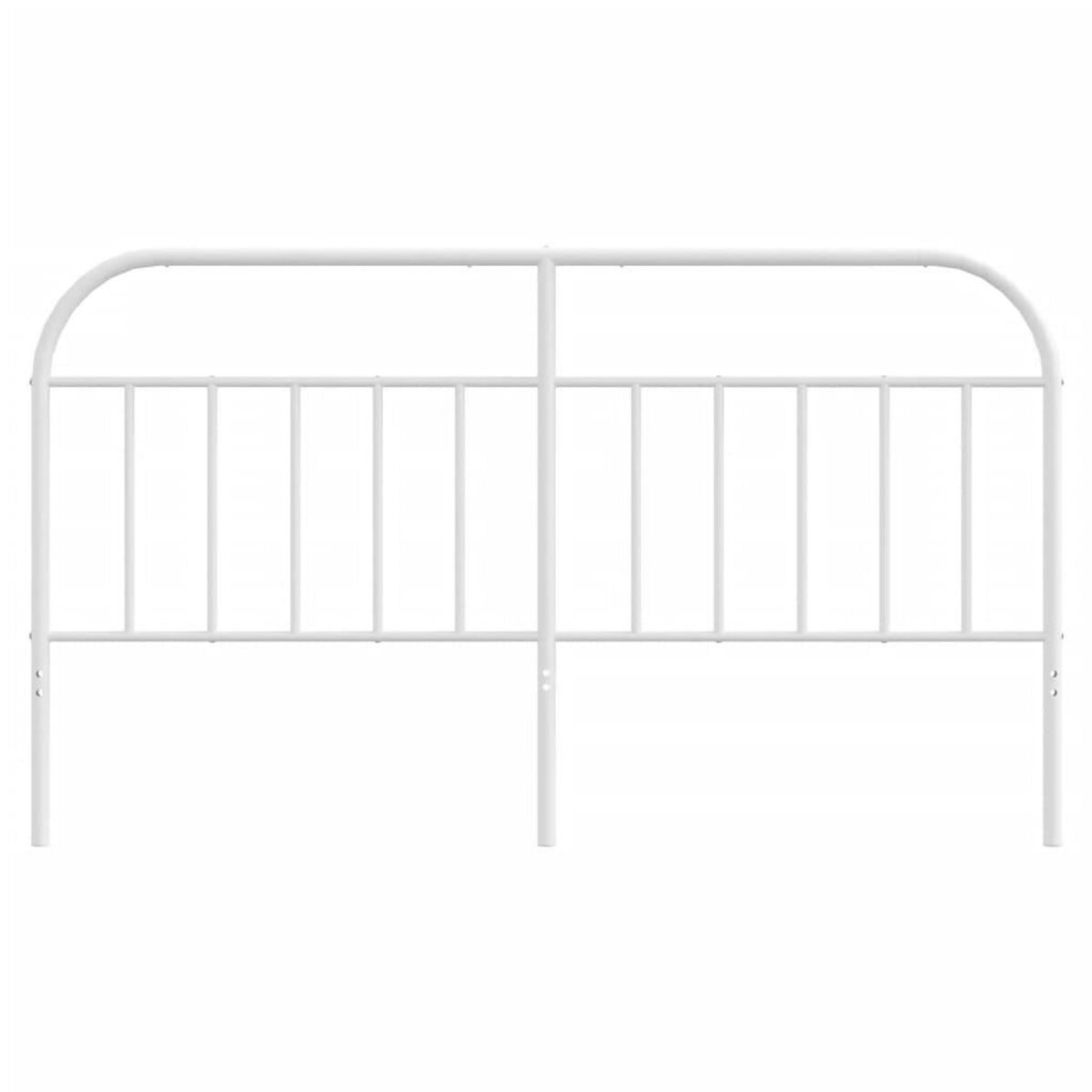 VIDAXL Tete de lit metal blanc 180 cm