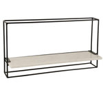 Paris Prix Étagère Murale  1 Plateau  65cm Noir & Blanc