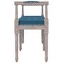 Voir la diapositive 4 : VIDAXL Banc Bleu 110x40x70 cm Velours