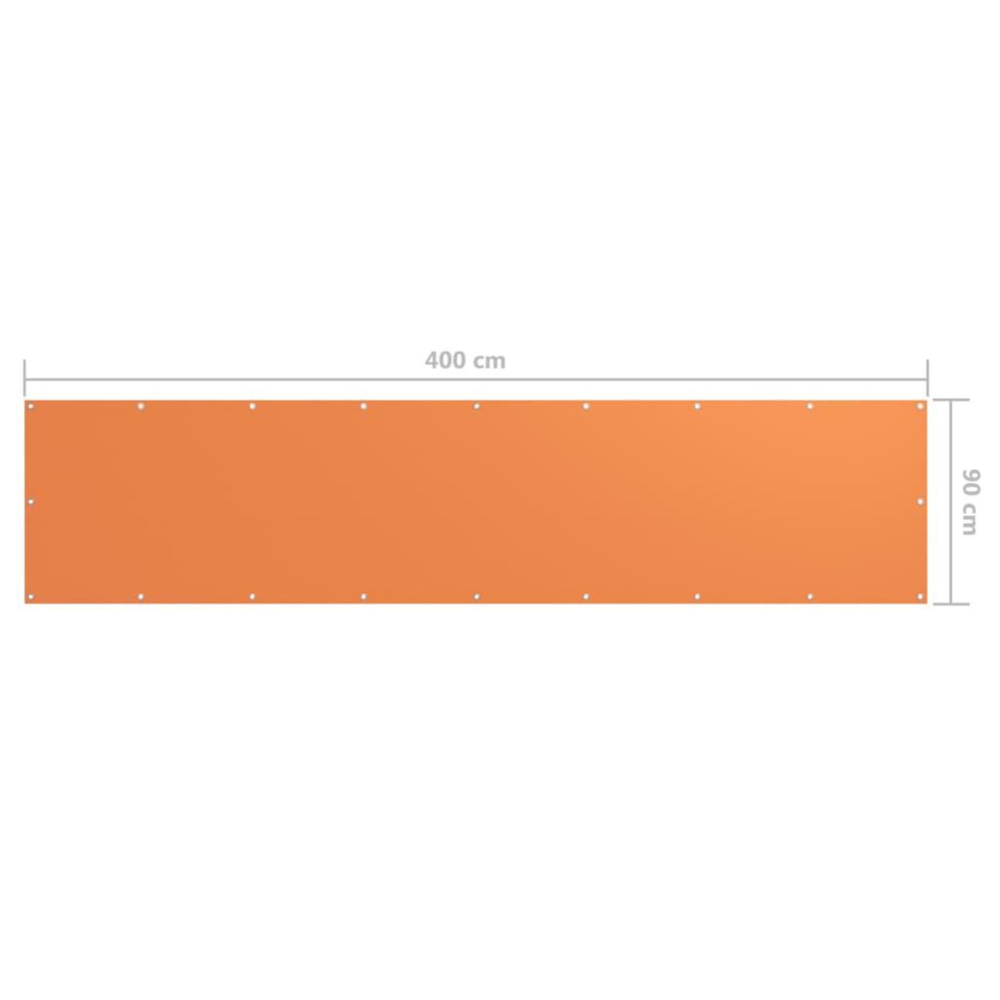 Voir la diapositive 5 : VIDAXL Ecran de balcon Orange 90x400 cm Tissu Oxford