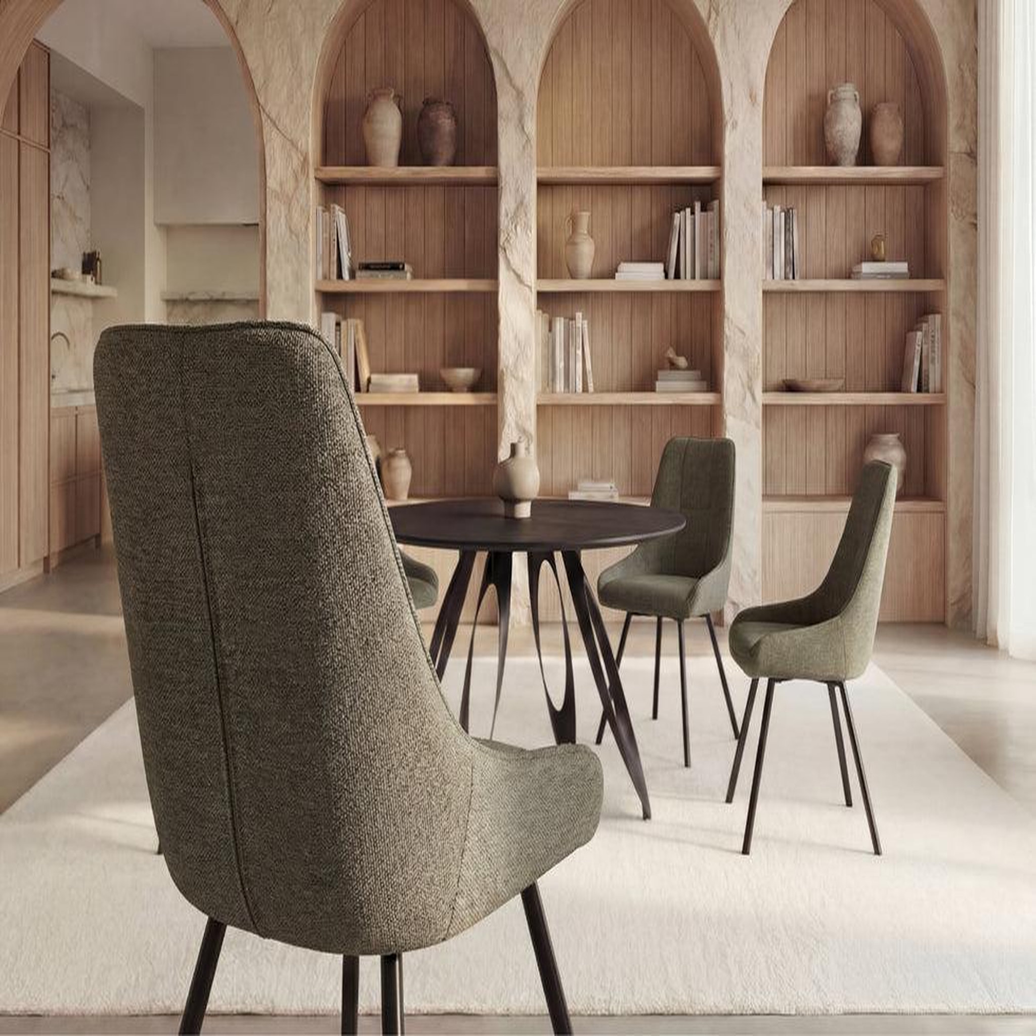 Voir la diapositive 6 : CASANOVA PARIS Alicia - lot de 4 chaises pieds en métal