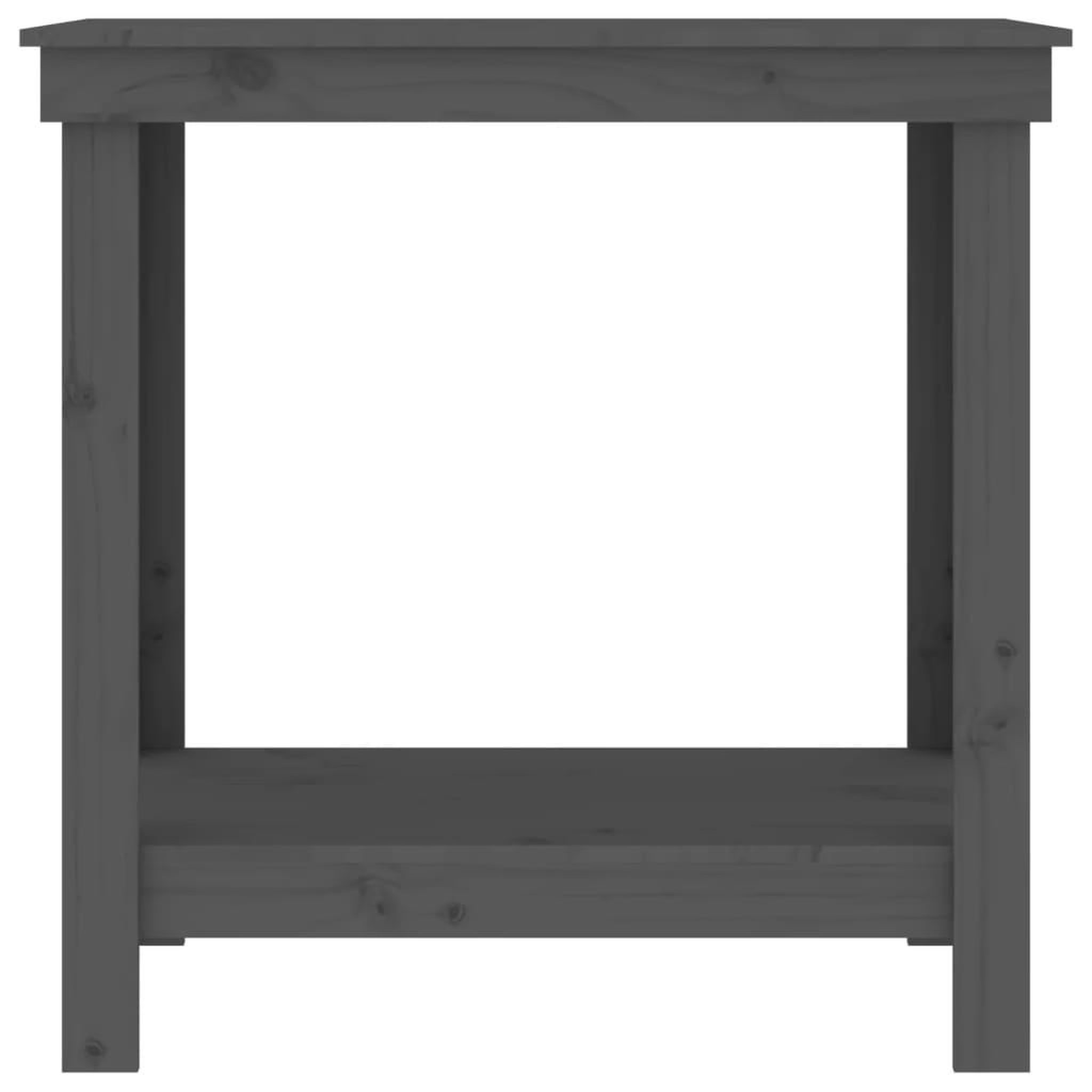 Voir la diapositive 5 : VIDAXL Banc de travail Gris 80x50x80 cm Bois de pin massif