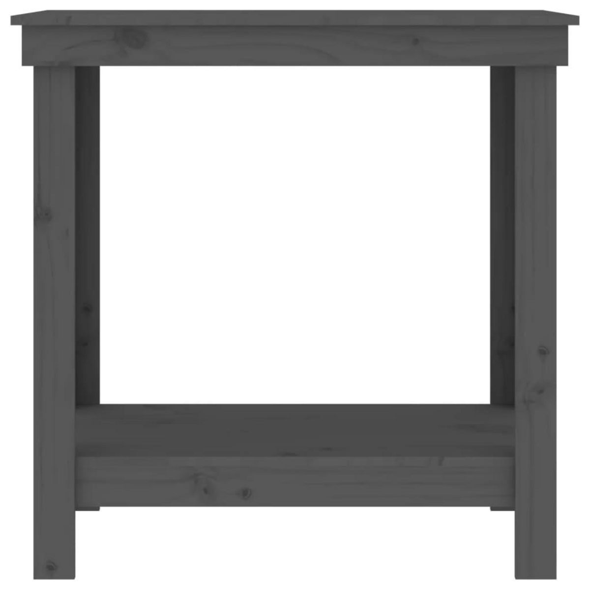 VIDAXL Banc de travail Gris 80x50x80 cm Bois de pin massif