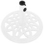 Voir la diapositive 3 : VIDAXL Socle de parasol Blanc 40x40x32 cm Fonte