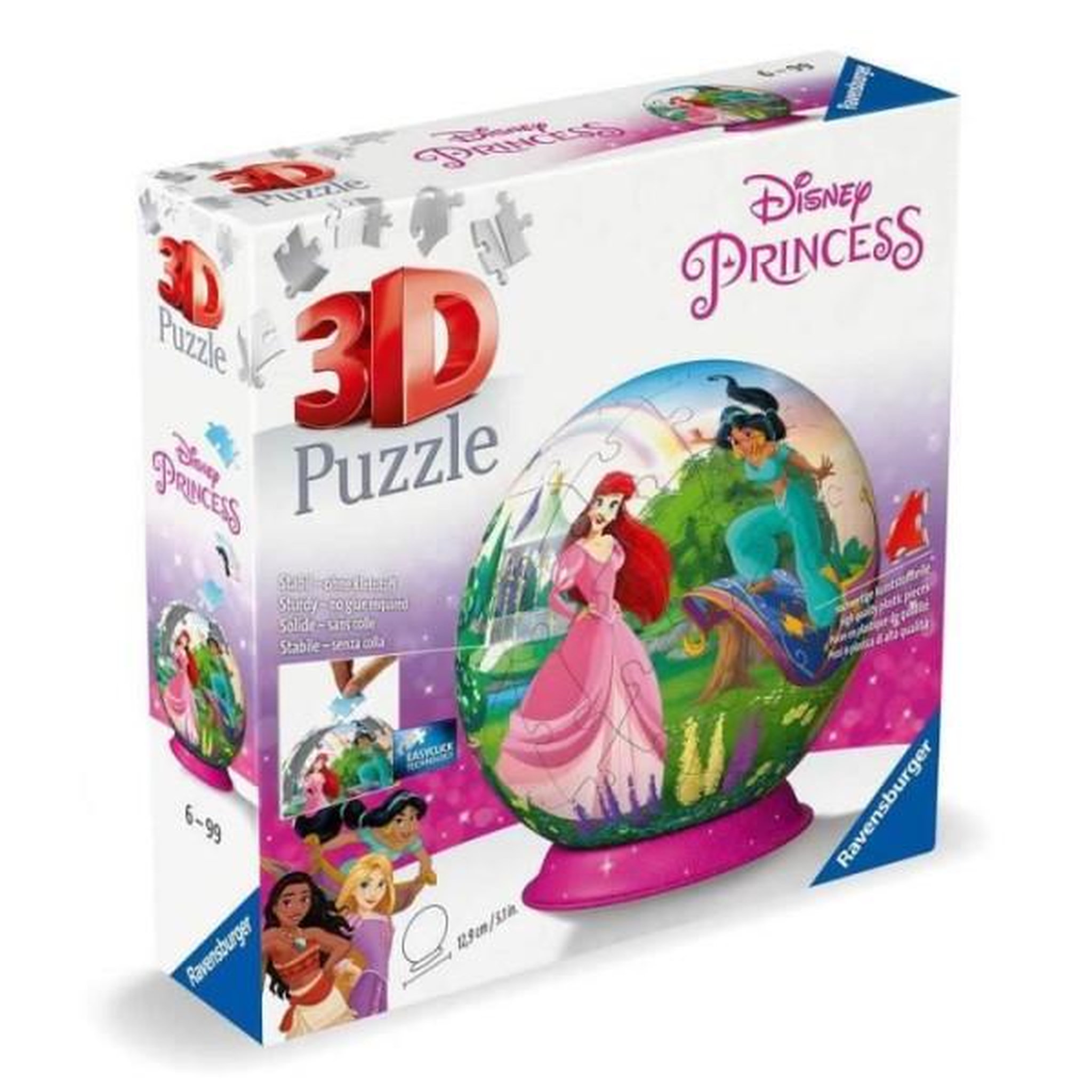 Voir la diapositive 4 : RAVENSBURGER Puzzle 3d ball disney princesses - des 6 ans - ravensburger - 11579