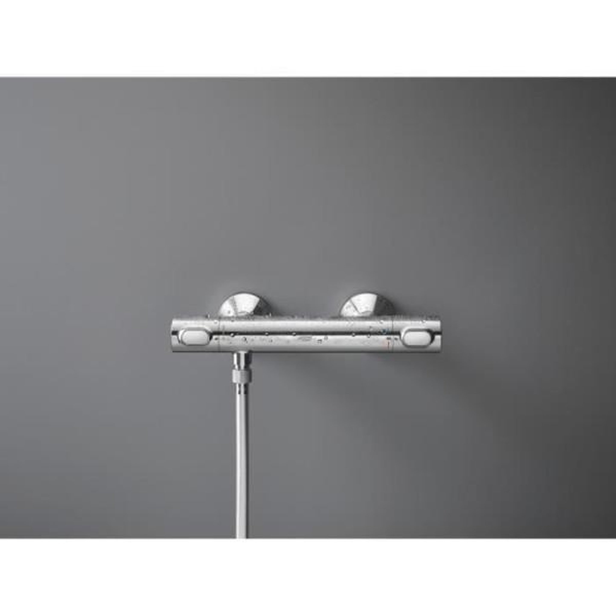 Voir la diapositive 2 : Grohe Mitigeur thermostatique douche grohe precision flow - montage mural - protection anti-brûlure - chromé