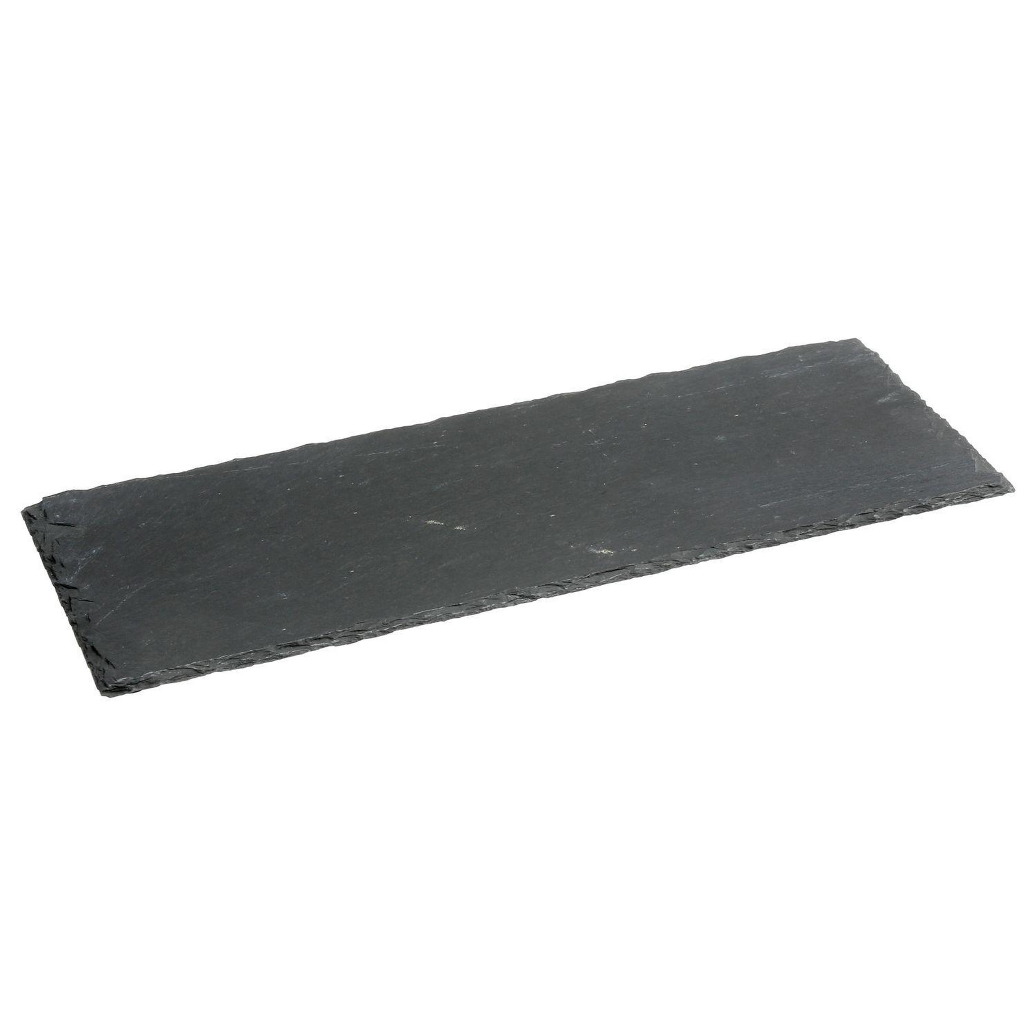TOILINUX Lot 6x Assiette en ardoise - L. 30 cm