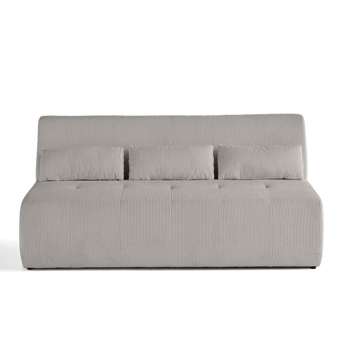 LISA DESIGN Onyx - canapé droit 3 places - en velours côtelé