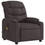 Voir la diapositive 4 : VIDAXL Fauteuil de massage inclinable electrique Marron fonce Tissu