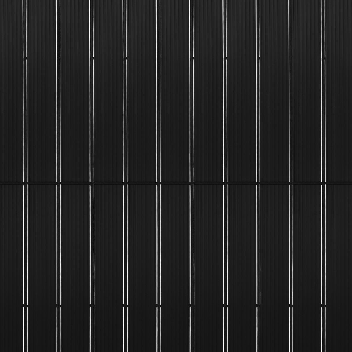 ID MARKET Kit de lamelles occultantes PVC noires L.60 M pour panneau grillagé