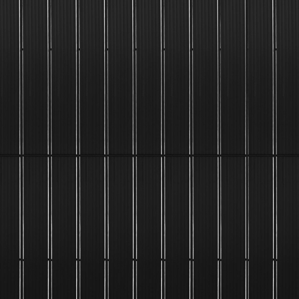 ID MARKET Kit de lamelles occultantes PVC noires L.60 M pour panneau grillagé