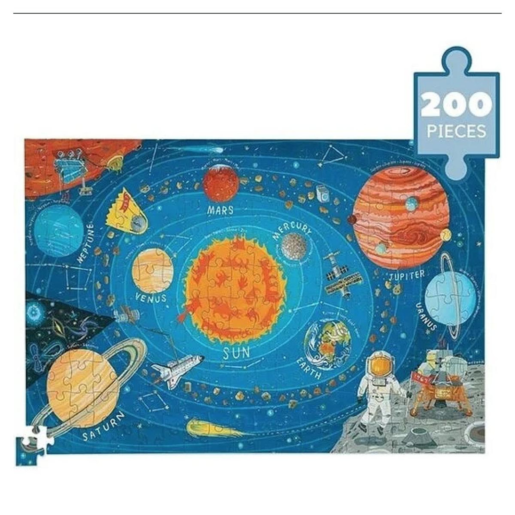 Voir la diapositive 2 : CROCODILE CREEK Puzzle poster - 200 pieces - Espace