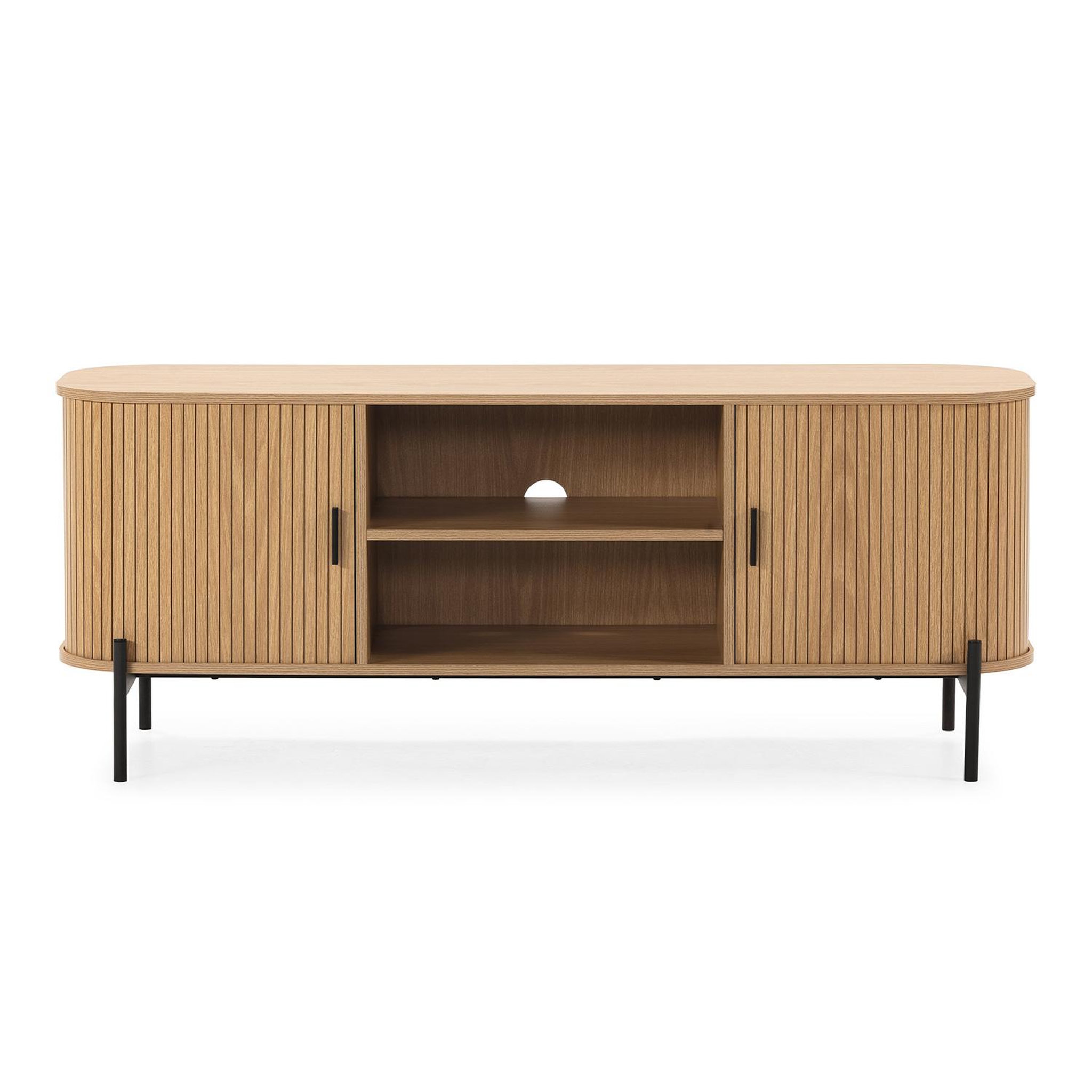 Voir la diapositive 4 : VS VENTA-STOCK Meuble Tv Mónaco 2 portes effet Chêne