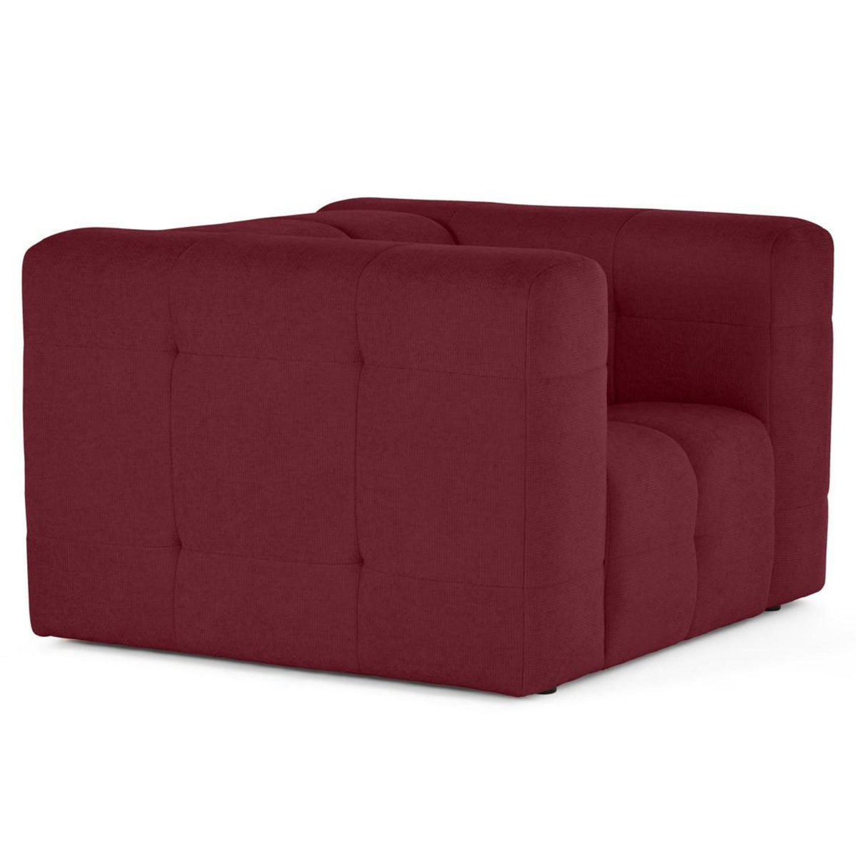 LISA DESIGN Suzano - fauteuil en tissu texturé