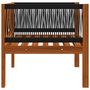 Voir la diapositive 5 : VIDAXL Chaise de jardin avec coussin Bois d'acacia solide