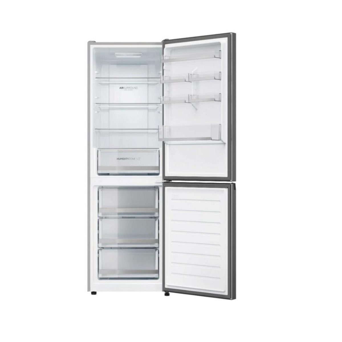 HAIER Réfrigérateur combiné 60cm 341l nofrost inox - H1DWDNPK186