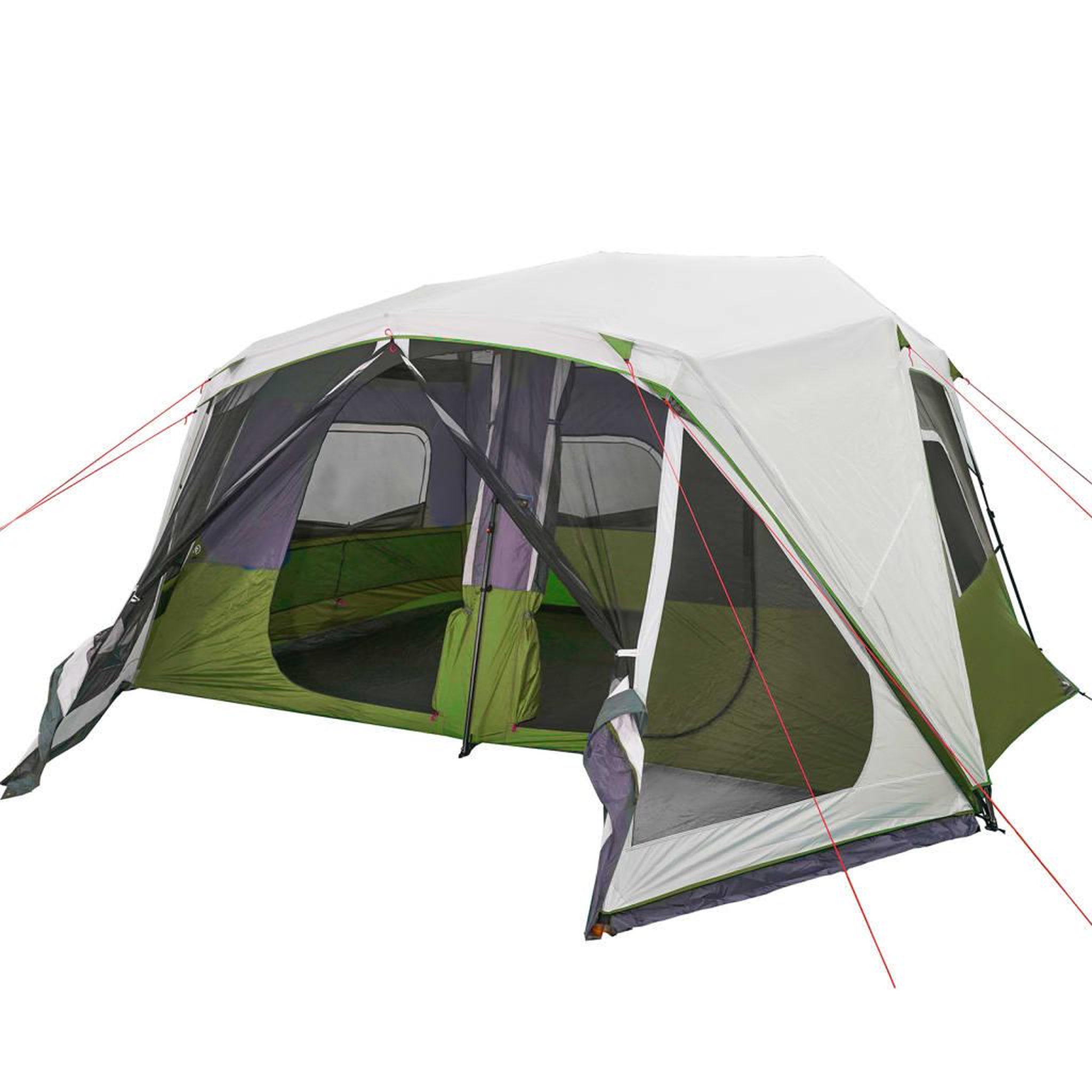 Voir la diapositive 4 : VIDAXL Tente familiale avec LED 10 personnes liberation rapide