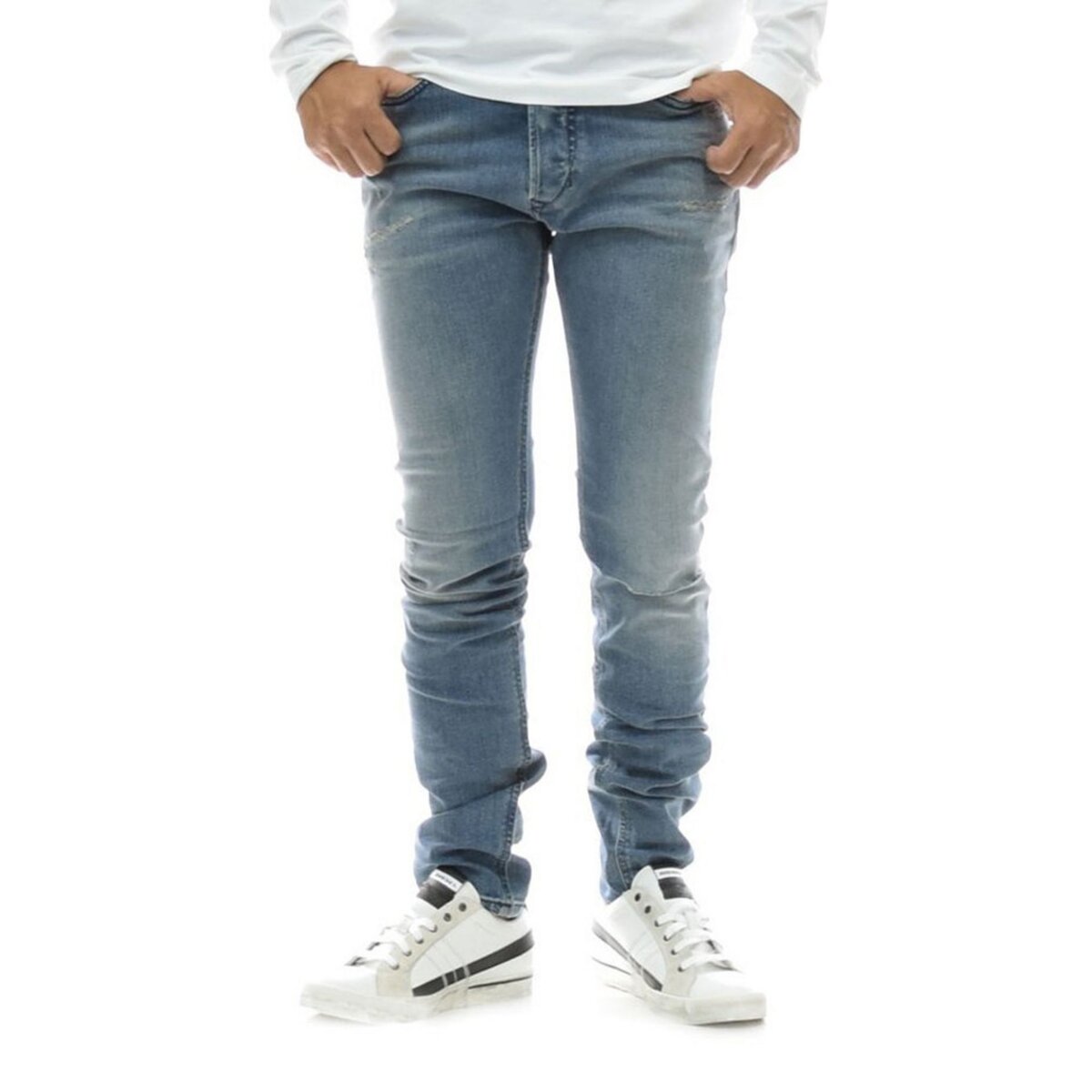 DIESEL Jeans Bleu Homme Diesel TEPPHAR L.32 PANTALONI pas cher