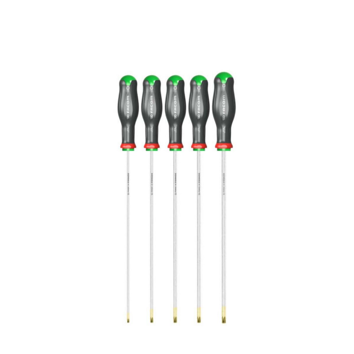 Jeu 5 tournevis Protwist torx lame longue Facom