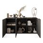 Voir la diapositive 3 : BEST MOBILIER Leon - buffet bas - 3 portes - 181 cm