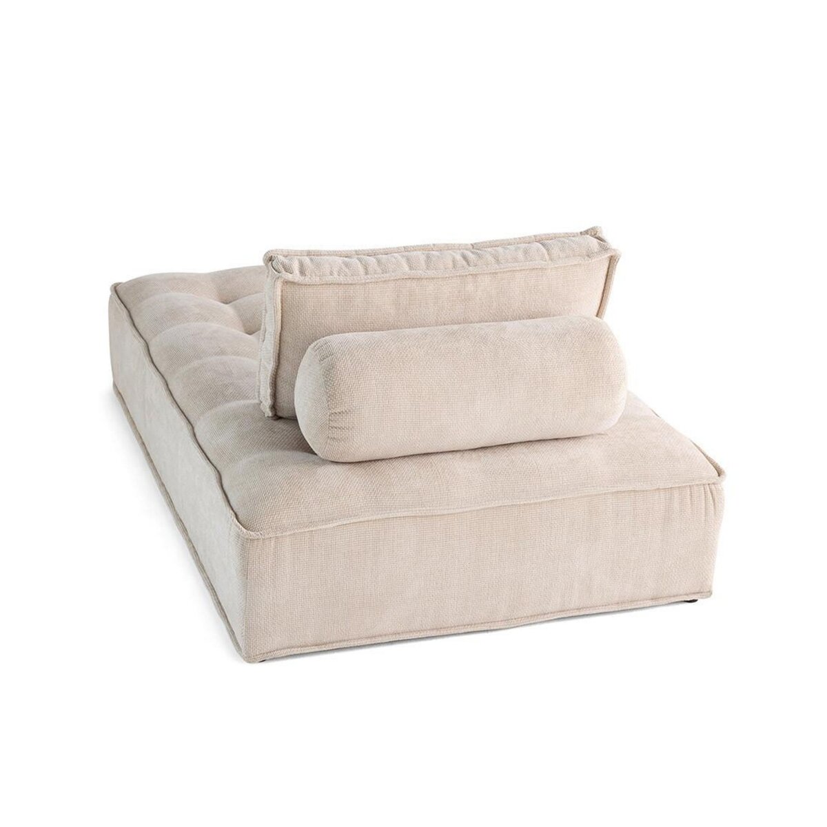 LISA DESIGN Marisol - module d'assise méridienne - velours texturé