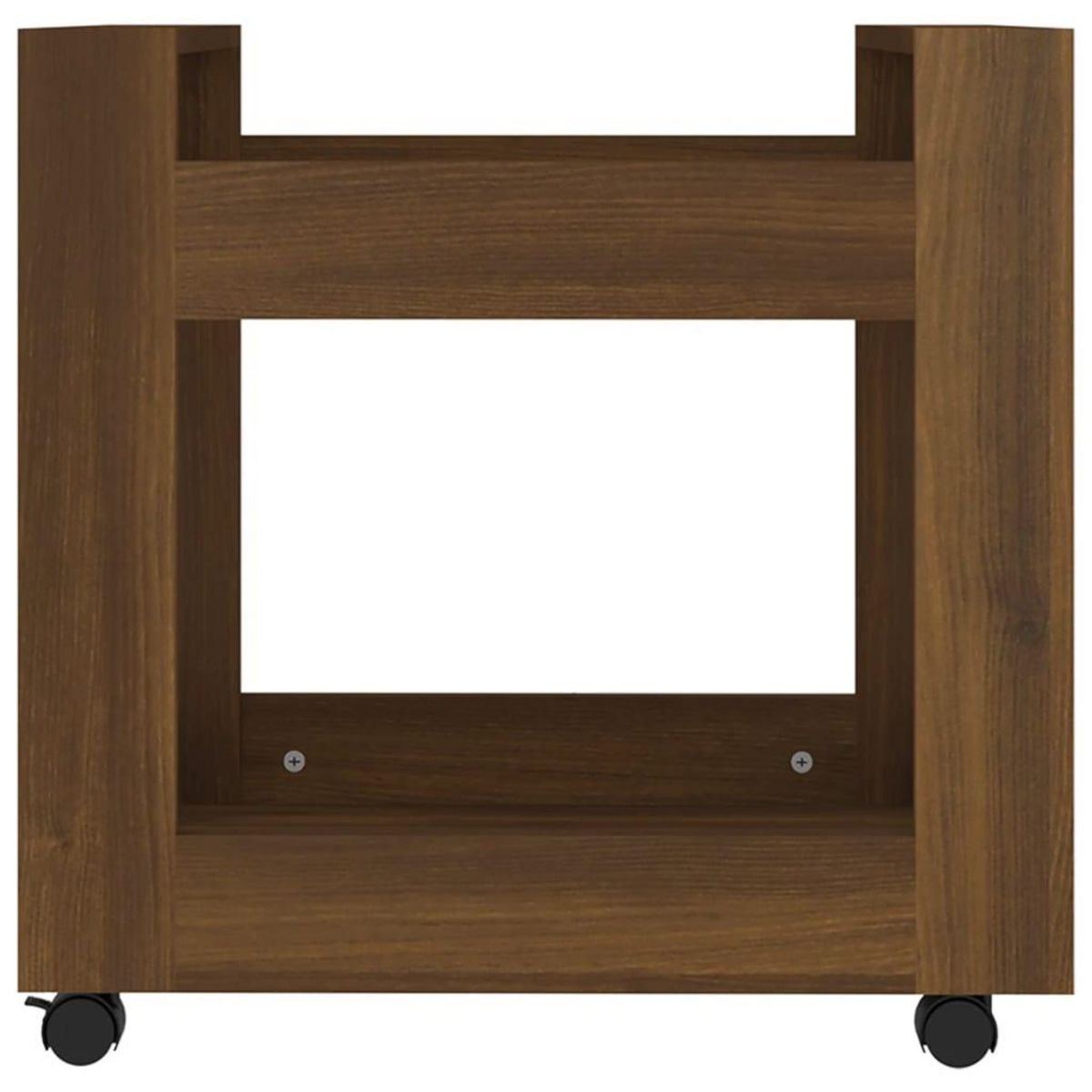 VIDAXL Chariot de bureau Chene marron 60x45x60 cm Bois d'ingenierie