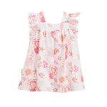 Petit Béguin Robe enfant en gaze de coton Bahamas. Coloris disponibles : Beige