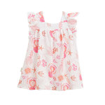 Petit Béguin Robe enfant en gaze de coton Bahamas. Coloris disponibles : Beige