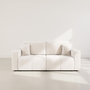 Voir la diapositive 5 : BEST MOBILIER Nicole - canapé droit 4 places convertible avec coffre en tissu