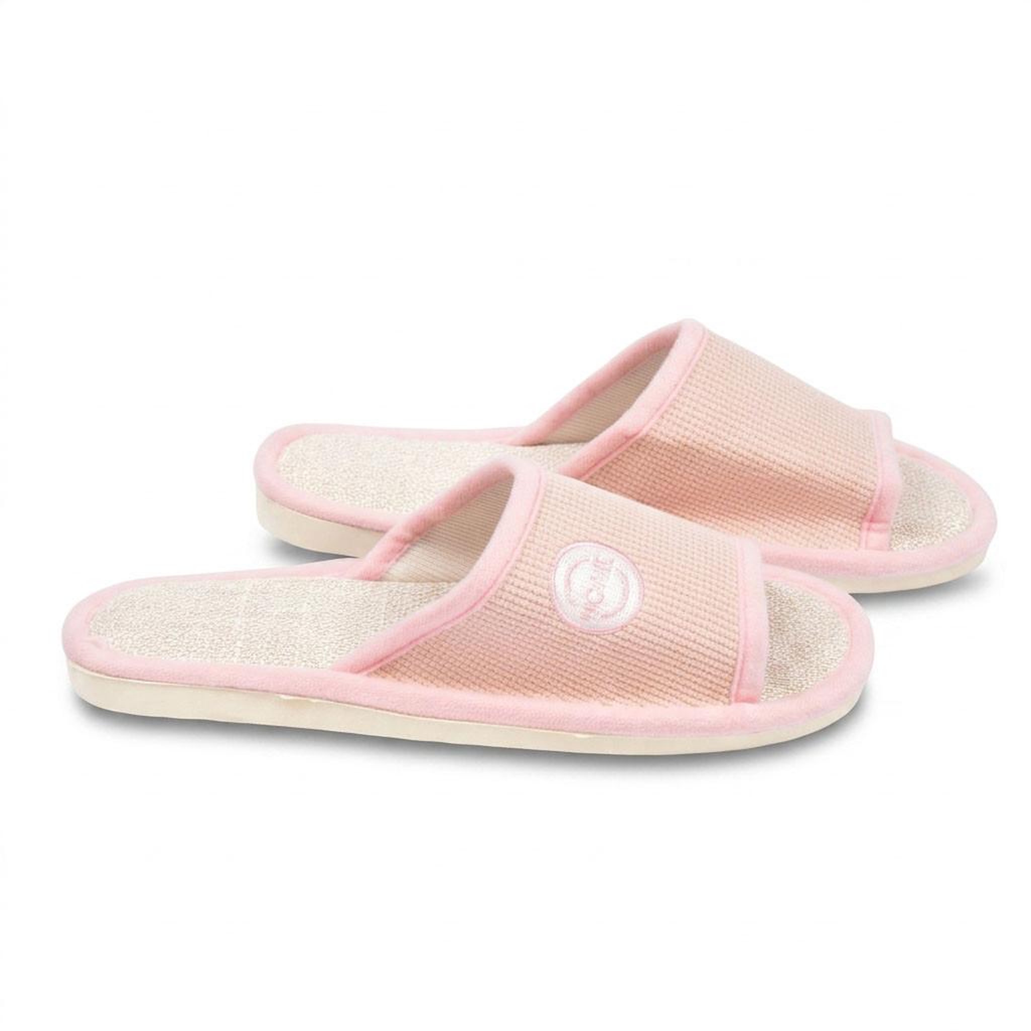 Voir la diapositive 6 : OZABI OZABI-Pantoufle Mule Femme Pack 2 Paires Tissu Gaufre Bout Ouvert