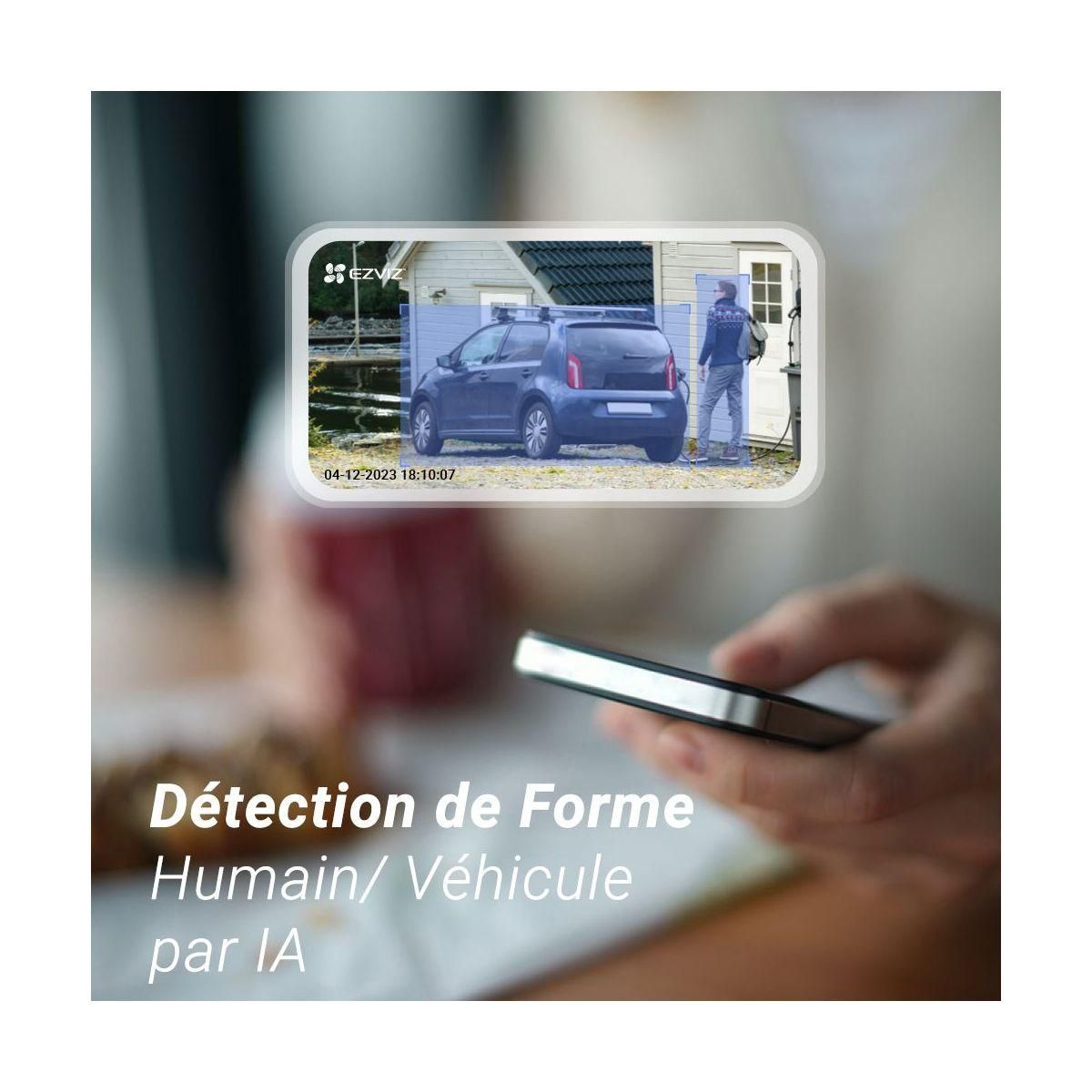 EZVIZ Caméra de surveillance Wifi sur batterie BC1C 4K pro kit