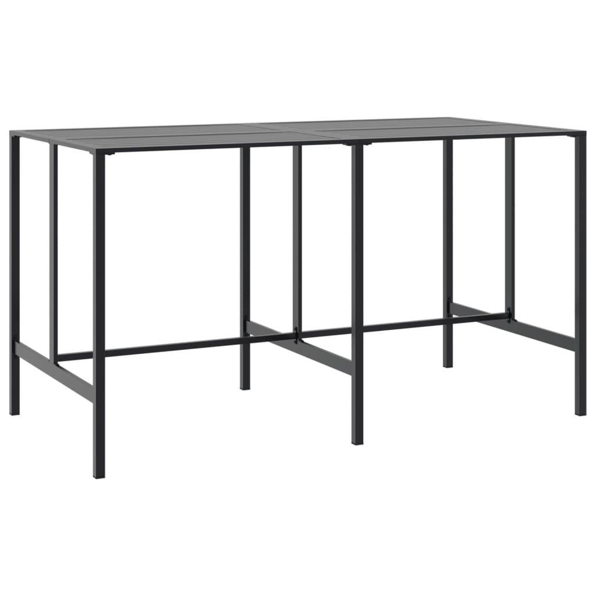 Voir la diapositive 3 : VIDAXL Ensemble de bar de jardin 11 pcs noir acier enduit de poudre