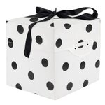 Paris Prix Boîte Cadeau Pliable  Festif  13cm Noir & Blanc