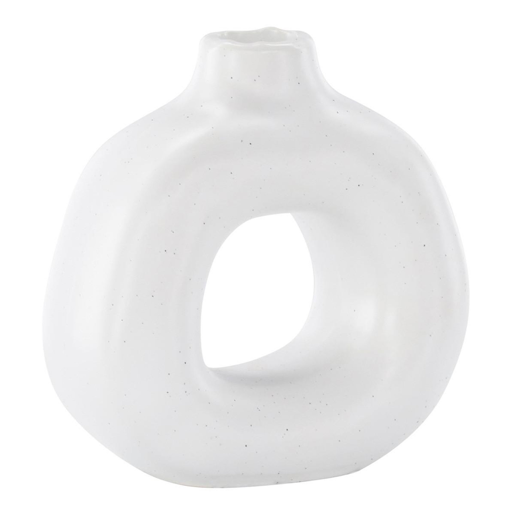Paris Prix Bougeoir design en céramique  judi  13cm blanc
