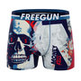 Voir la diapositive 4 : FREEGUN Lot de 4 boxers homme Pop Art Style