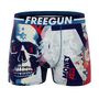 Voir la diapositive 4 : FREEGUN Lot de 4 boxers homme Pop Art Style