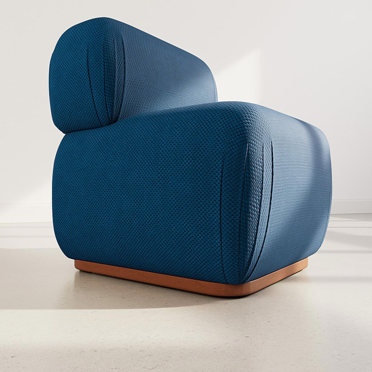 LISA DESIGN Penelope - module d'assise en velours texturé