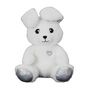 Voir la diapositive 2 : Paris Prix Peluche Animée Lapin  Kawaii  30cm Blanc