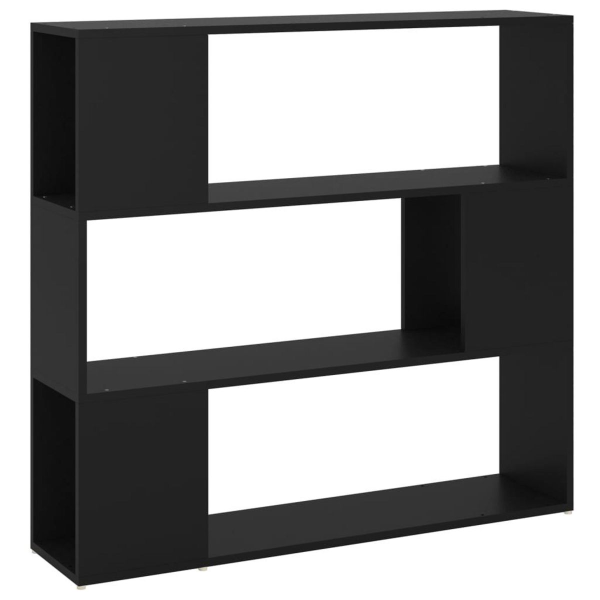 VIDAXL Bibliotheque/Separateur de piece Noir 100x24x94 cm