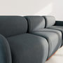 Voir la diapositive 5 : LISA DESIGN Penelope - canapé droit modulable 3 places en velours texturé