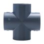 Voir la diapositive 2 : Jardibric Raccord PVC pression en croix ø25 mm