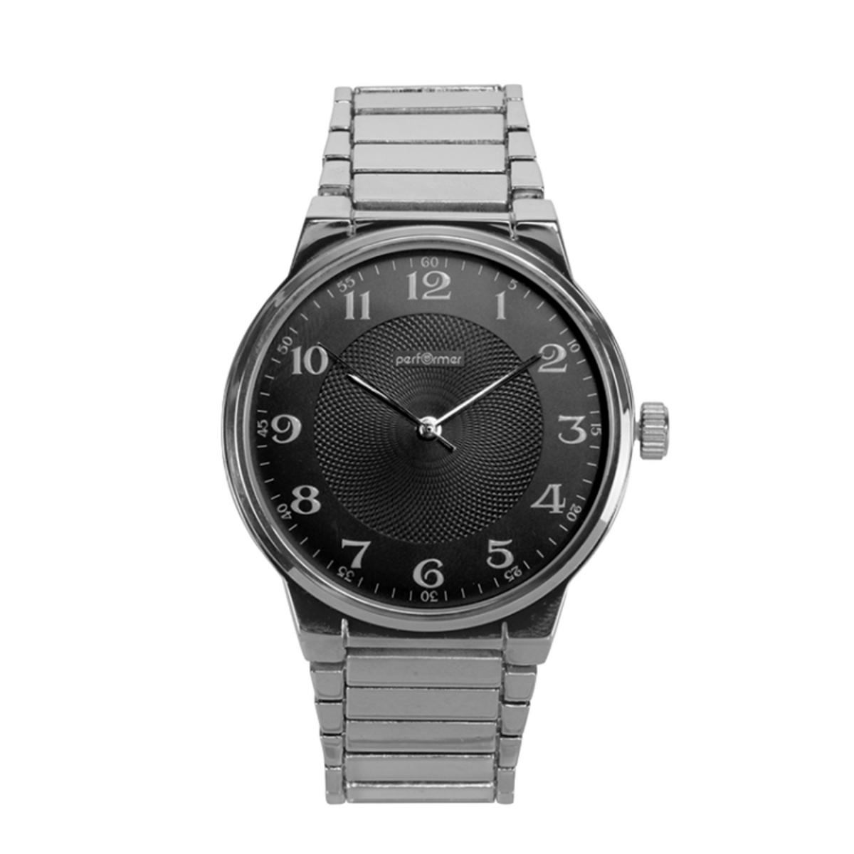 Performer Montre Performer Mixte Metal Argent Cadran Noir 70312832