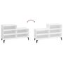 Voir la diapositive 5 : VIDAXL Armoire a chaussure Blanc brillant 102x36x60 cm Bois ingenierie