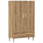 VIDAXL Buffet chene artisanal 70x31x115 cm bois d'ingenierie