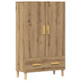 Voir la diapositive 1 : VIDAXL Buffet chene artisanal 70x31x115 cm bois d'ingenierie