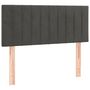 Voir la diapositive 4 : VIDAXL Tete de lit a LED Gris fonce 80x5x78/88 cm Velours