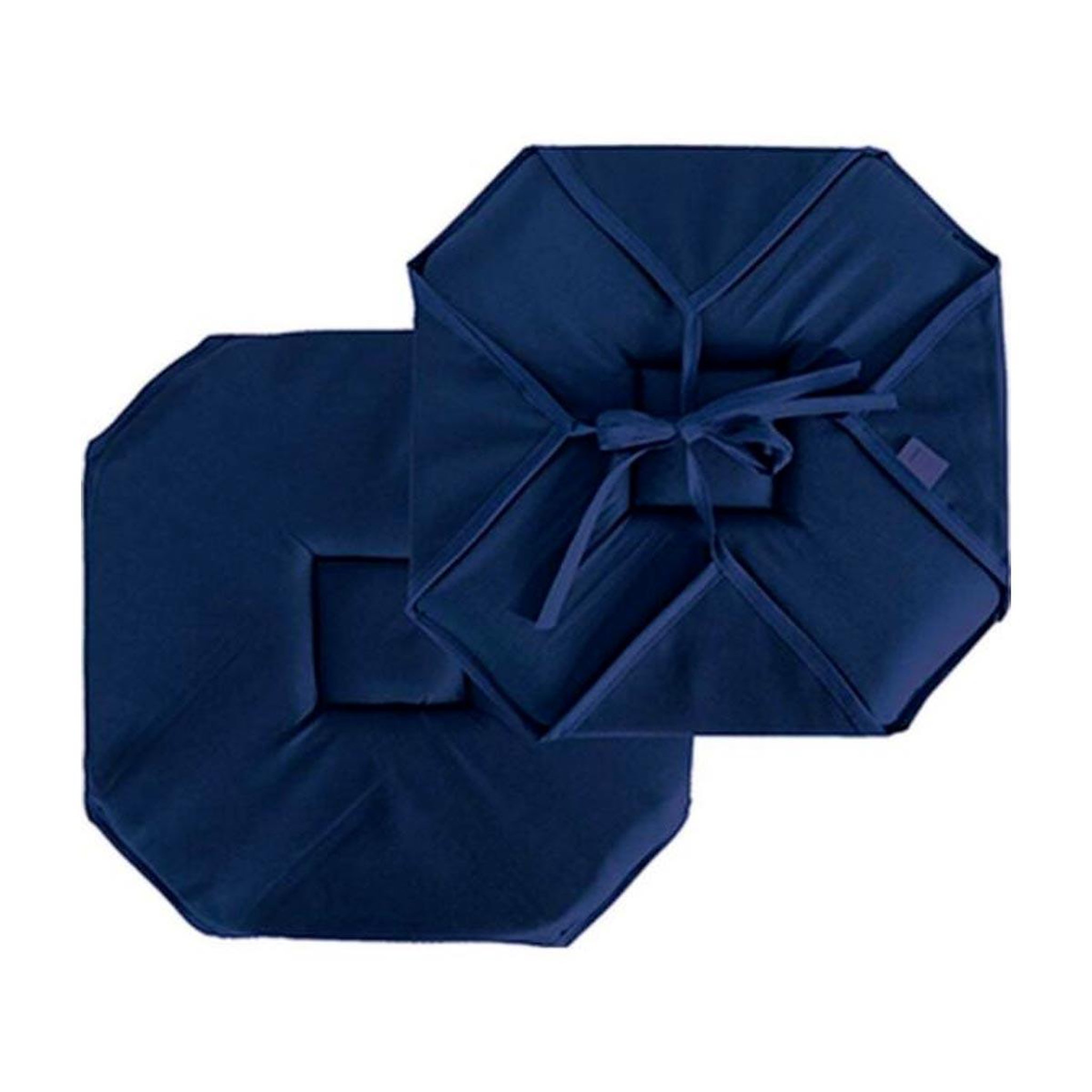 ENJOY HOME Galette de chaise uni  basic  40x40cm bleu marine