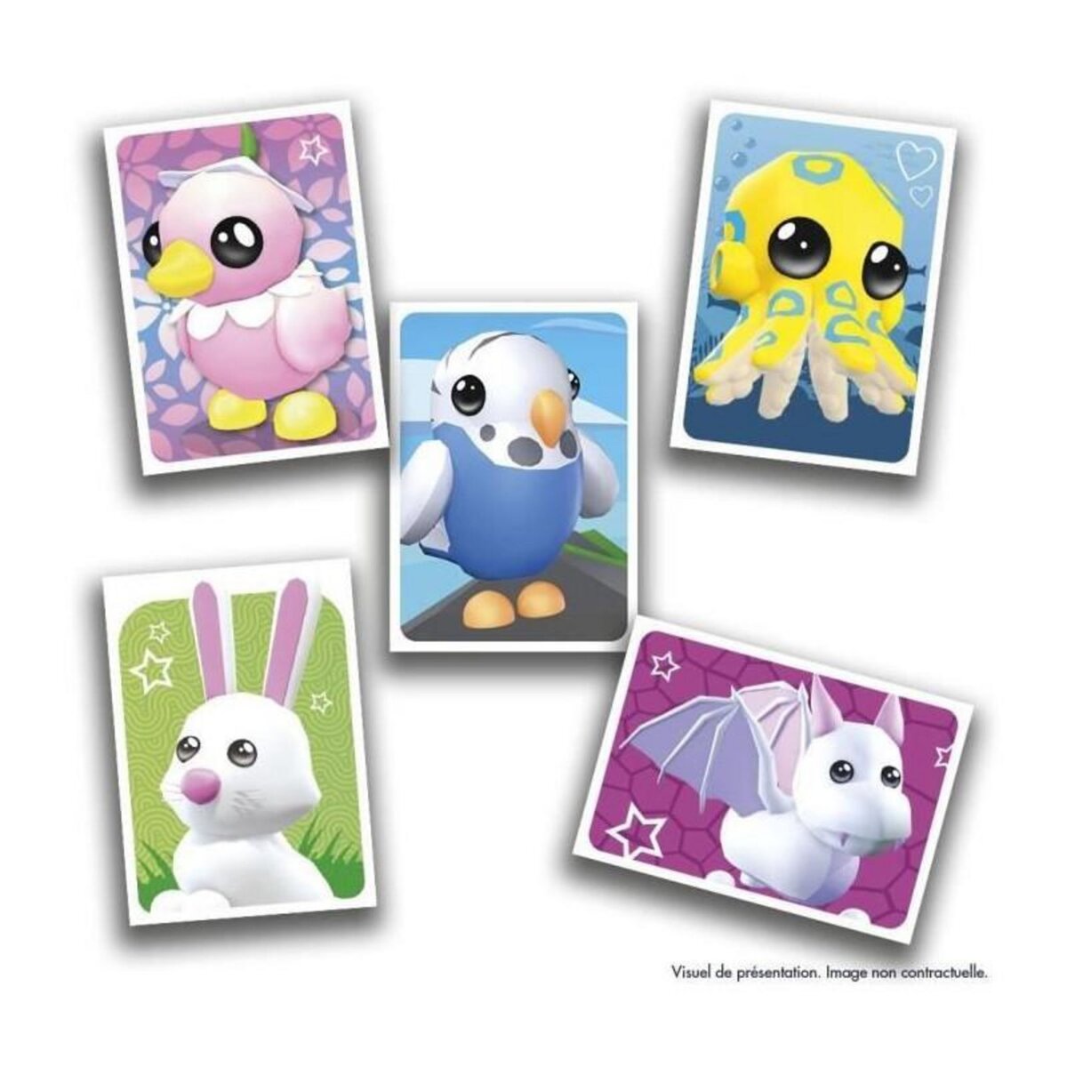 Panini Pack de démarrage - PANINI - Adopt Me! Roblox - Album + 2 pochettes - 1 carte édition limitée - 10 stickers